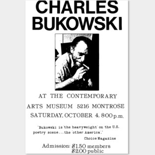 Charles Bukowski - Live at The Contemporary Posters and Art