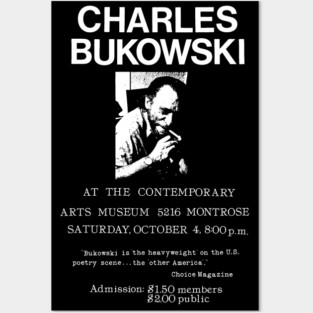 Charles Bukowski - Live at The Contemporary Posters and Art