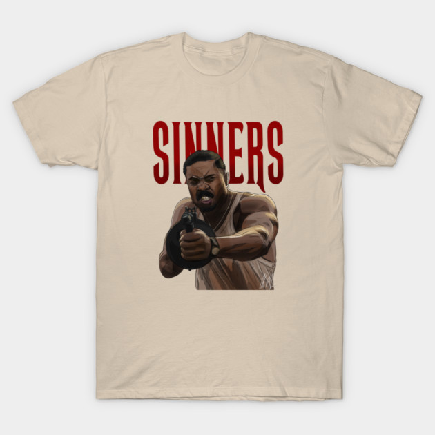 Sinners: Rat Tat Tat T-Shirt by 51Deesigns