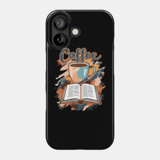 Aesthetic Coffee and Literary Escape Phone Case