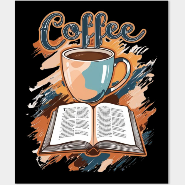 Aesthetic Coffee and Literary Escape Wall Art by SR8891