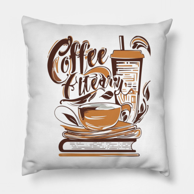 Book Lover's Coffee Break Essentials Pillow by SR8891