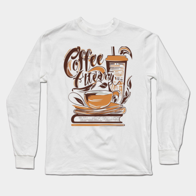 Book Lover's Coffee Break Essentials Long Sleeve T-Shirt by SR8891