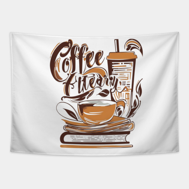 Book Lover's Coffee Break Essentials Tapestry by SR8891