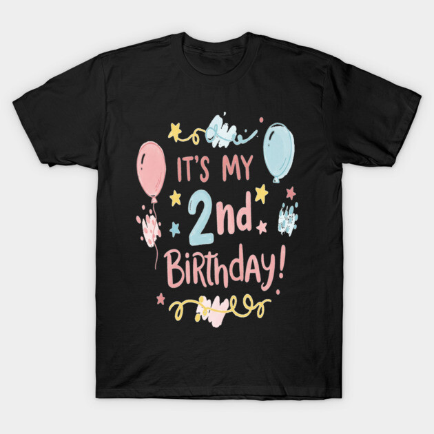 Two-riffic Birthday Tee - Level 2 Unlocked! Festive Second Birthday Fun T-Shirt by OUTFITPAW