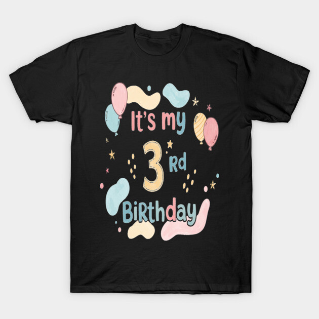 Threenager Birthday Tee - Officially Triple the Trouble - Playful Third Birthday Bash T-Shirt by OUTFITPAW
