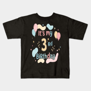 Threenager Birthday Tee - Officially Triple the Trouble - Playful Third Birthday Bash Kids T-Shirt
