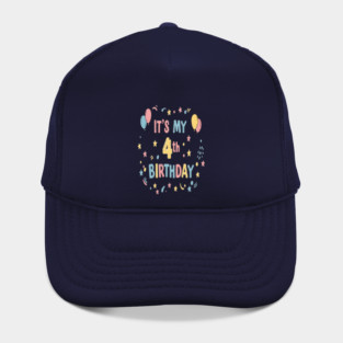 Four-tastic Birthday Tee - Officially Too Cool for Preschool - Joyful Fourth Birthday Stars Hat