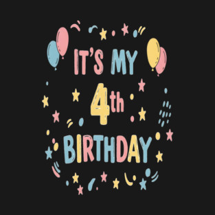 Four-tastic Birthday Tee - Officially Too Cool for Preschool - Joyful Fourth Birthday Stars T-Shirt