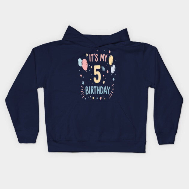 Fiver Alive Tee - Officially Big Kid Status Achieved - Fantastic Fifth Birthday Fun Kids Hoodie by OUTFITPAW