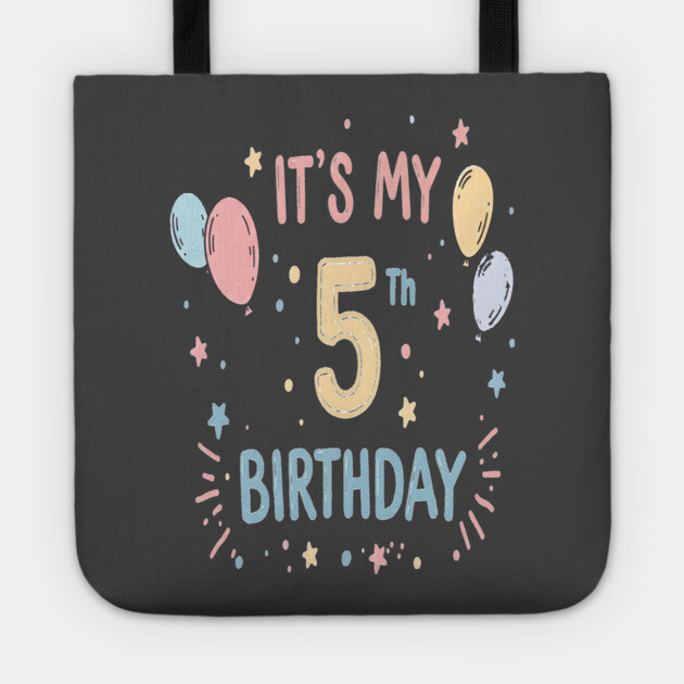 Fiver Alive Tee - Officially Big Kid Status Achieved - Fantastic Fifth Birthday Fun Tote by OUTFITPAW