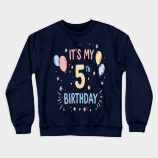 Fiver Alive Tee - Officially Big Kid Status Achieved - Fantastic Fifth Birthday Fun Crewneck Sweatshirt