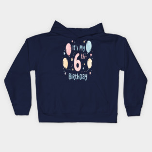 Sixth Birthday Tee - Officially Leveling Up to Awesome Sixth Birthday Party Kids Hoodie