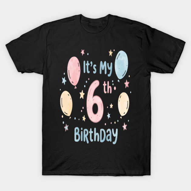 Sixth Birthday Tee - Officially Leveling Up to Awesome Sixth Birthday Party T-Shirt by OUTFITPAW