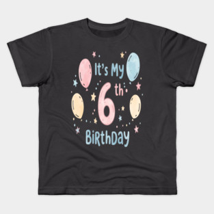 Sixth Birthday Tee - Officially Leveling Up to Awesome Sixth Birthday Party Kids T-Shirt