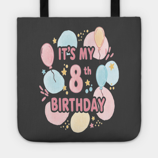 Groovy Eighth Birthday Party Eighth Birthday Tee - Officially Too Cool for Coasters. Tote by OUTFITPAW