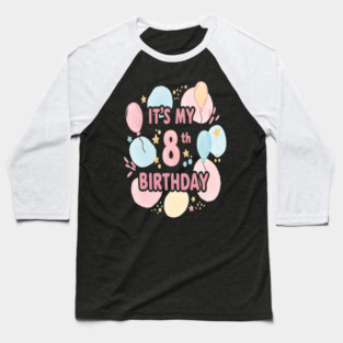 Groovy Eighth Birthday Party Eighth Birthday Tee - Officially Too Cool for Coasters. Baseball T-Shirt