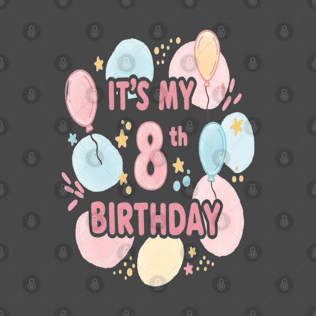 Groovy Eighth Birthday Party Eighth Birthday Tee - Officially Too Cool for Coasters. by OUTFITPAW