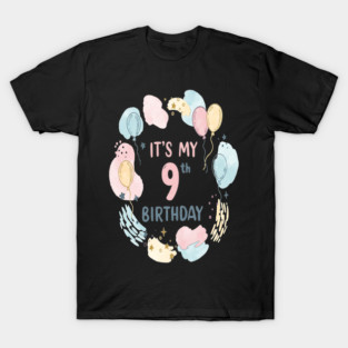 Awesome Ninth Birthday Celebration- Ninth Birthday Tee - Officially Too Smart for Sharing Toys T-Shirt