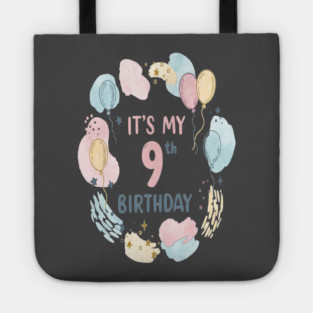 Awesome Ninth Birthday Celebration- Ninth Birthday Tee - Officially Too Smart for Sharing Toys Tote