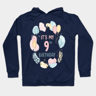 Awesome Ninth Birthday Celebration- Ninth Birthday Tee - Officially Too Smart for Sharing Toys Hoodie