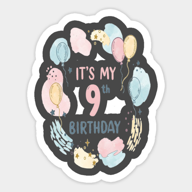 Awesome Ninth Birthday Celebration- Ninth Birthday Tee - Officially Too Smart for Sharing Toys Magnet by OUTFITPAW