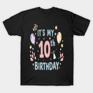 Tenth Birthday Tee - Officially Double Digits & Dangerous T-Shirt