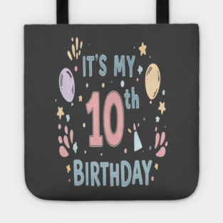 Tenth Birthday Tee - Officially Double Digits & Dangerous Tote