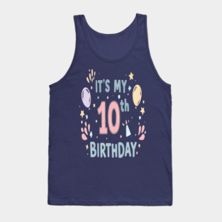 Tenth Birthday Tee - Officially Double Digits & Dangerous Tank Top