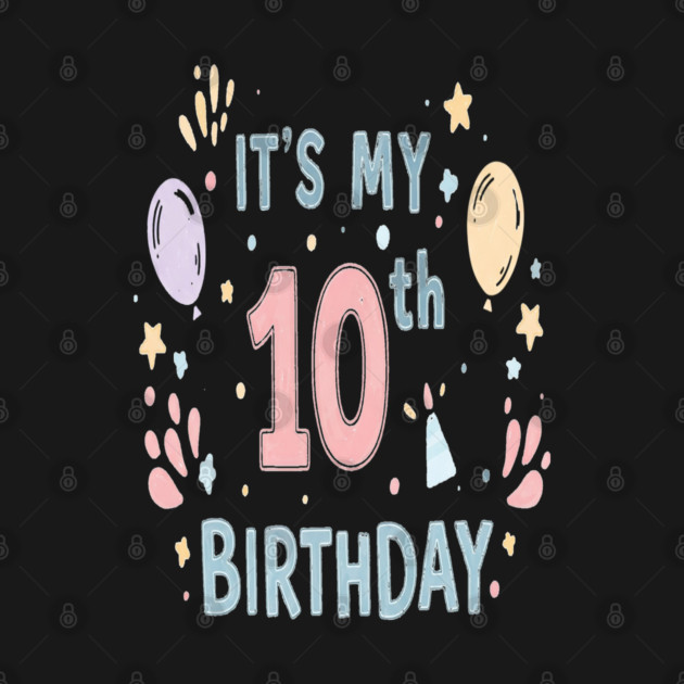 Tenth Birthday Tee - Officially Double Digits & Dangerous by OUTFITPAW