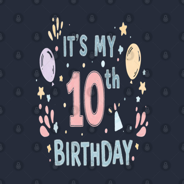 Tenth Birthday Tee - Officially Double Digits & Dangerous by OUTFITPAW