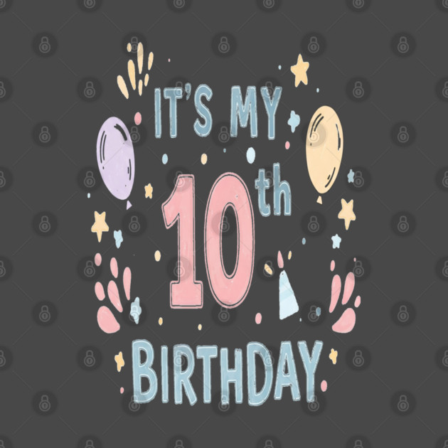 Tenth Birthday Tee - Officially Double Digits & Dangerous by OUTFITPAW