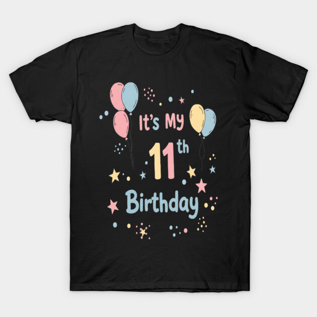 Awesome Eleventh Birthday Fun. Eleventh Birthday Tee - Officially Almost a Teenager (Scary!) T-Shirt by OUTFITPAW