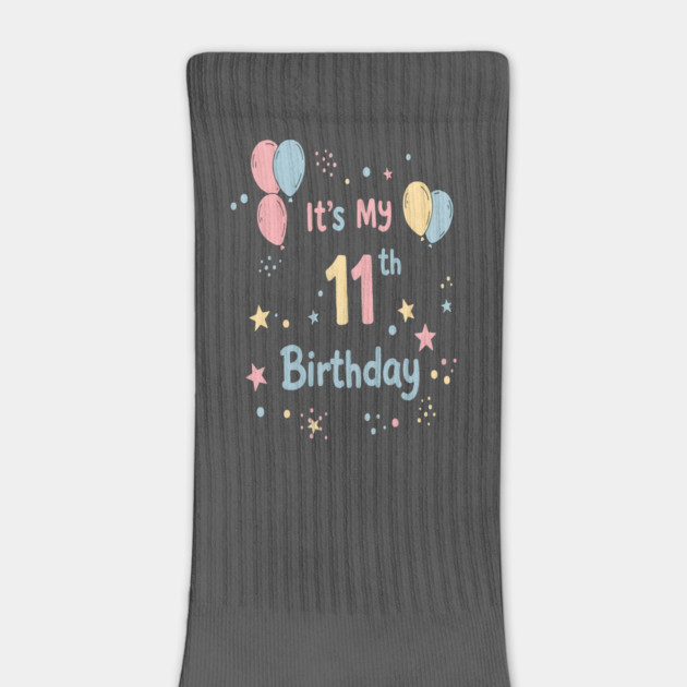 Awesome Eleventh Birthday Fun. Eleventh Birthday Tee - Officially Almost a Teenager (Scary!) by OUTFITPAW