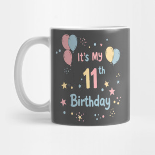 Awesome Eleventh Birthday Fun. Eleventh Birthday Tee - Officially Almost a Teenager (Scary!) Mug