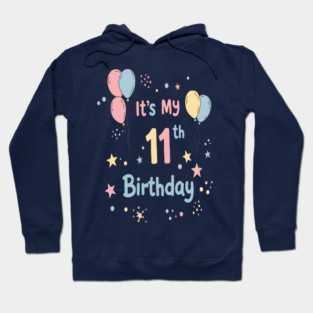 Awesome Eleventh Birthday Fun. Eleventh Birthday Tee - Officially Almost a Teenager (Scary!) Hoodie