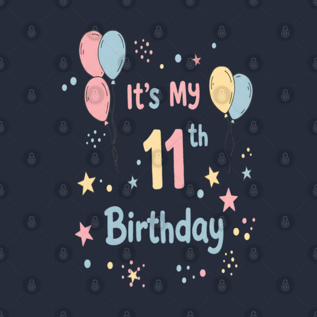 Awesome Eleventh Birthday Fun. Eleventh Birthday Tee - Officially Almost a Teenager (Scary!) by OUTFITPAW