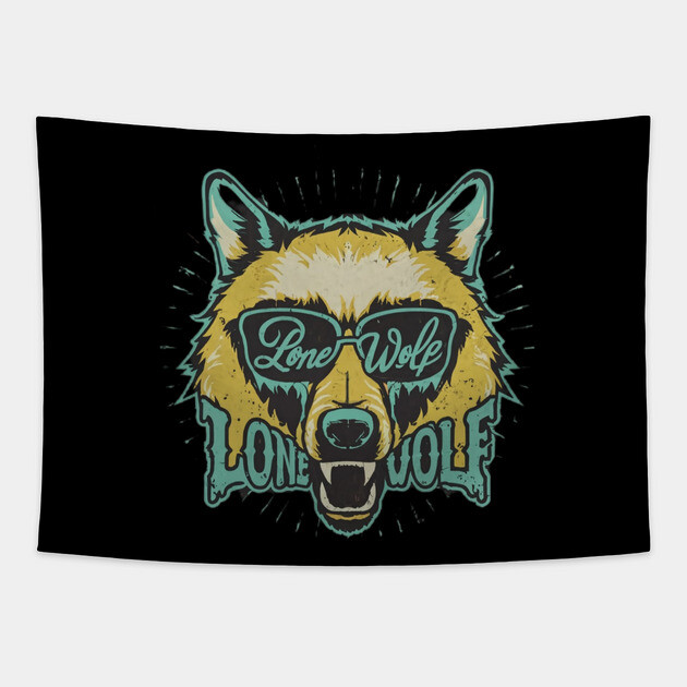 Lone Wolf. Lone Wolf can still survive! Tapestry by MotiVVaTTi