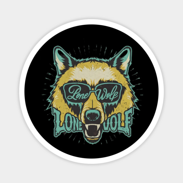 Lone Wolf. Lone Wolf can still survive! Magnet by MotiVVaTTi