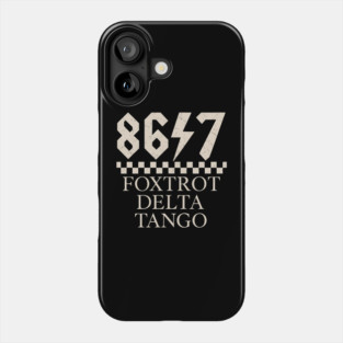 Foxtrots Deltas Tangos Sarcastic Retro 80s Style 8647 Rock Phone Case