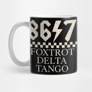 Foxtrots Deltas Tangos Sarcastic Retro 80s Style 8647 Rock Mug