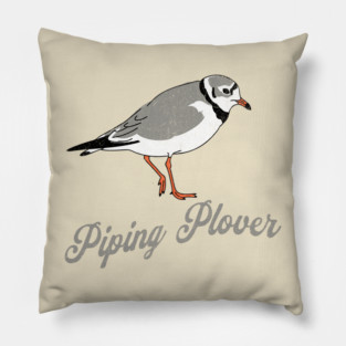 Piping Plover Stroll – Coastal Charm in Every Step Pillow