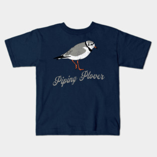 Piping Plover Stroll – Coastal Charm in Every Step Kids T-Shirt