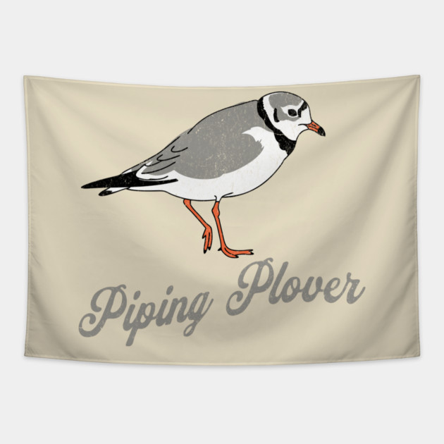 Piping Plover Stroll – Coastal Charm in Every Step Tapestry by DonWillisJrArt
