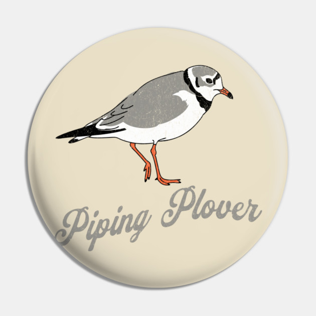 Piping Plover Stroll – Coastal Charm in Every Step Pin by DonWillisJrArt