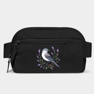 Northern Mockingbird Among Lavender Wildflowers Bag