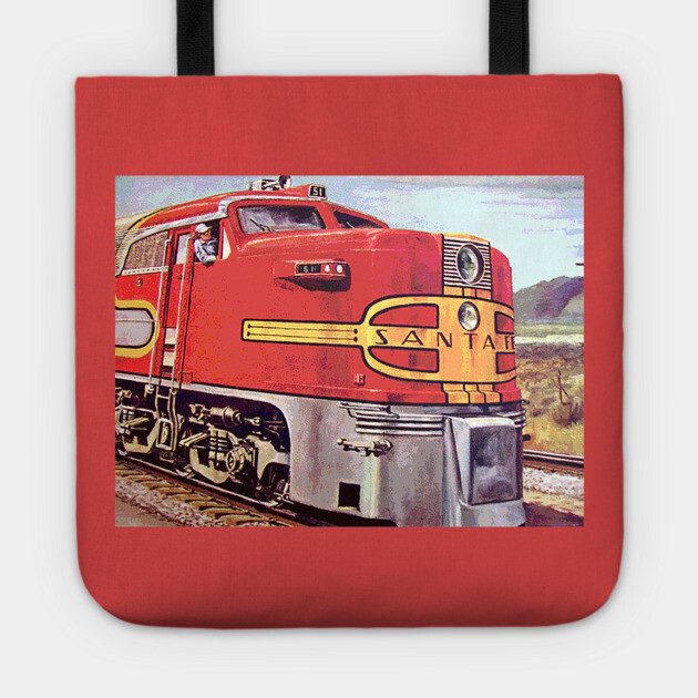 Santa Fe Train Tote by Wiley