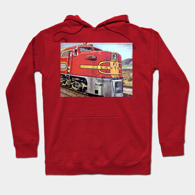 Santa Fe Train Hoodie by Wiley