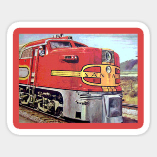 Santa Fe Train Magnet