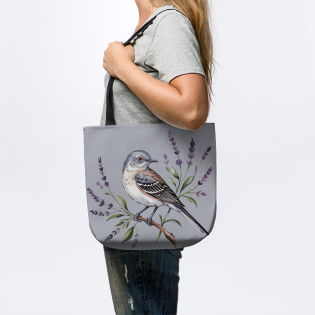 Northern Mockingbird Among Wildflowers by BirdsnStuff